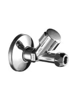Schell Comfort robinet d'arrêt droit 1/2 x 10 mm - chromé - avec rosace