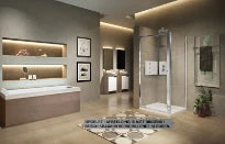 CLOISON LATERALE NOVELLINI LUNES 2.0 66 - 195 ! blanc transparent réglable 66/72
