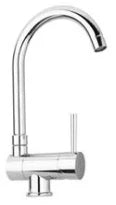 MELANGEUR DE CUISINE MONO-COMMANDE PAFFONI STICK chromé a/bec d'écoulement orientable (min haut.fen.76 mm)