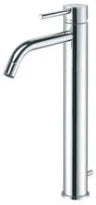 MELANGEUR DE LAVABO MONO-COMMANDE FONTE LIGHT chromé modele releve avec vidage