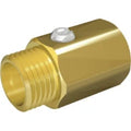 Broen Ballofix vanne à bille MF 1/2 x 1/2 - avec robinet d'arrêt et régulateur intégrés - chromé