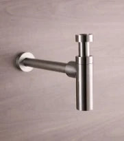 SIPHON BOUTEILLE VOLA 5/4 X 50MM inox brossé design muurbuis 300mm