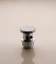 CREPINE VOLA 5/4 chromé avec trop-plein et fonction push-up