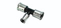 Henco PK-serie PVDF à sertir té réduit 90° FFF 26 x 18 x 26 mm