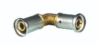 Henco P-serie laiton à sertir coude 90° FF 32 x 32 mm