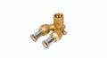 Henco laiton à sertir culasse double 90° FF 16 x 1/2 F x 16 mm