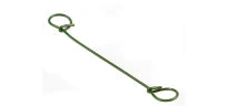 HENCO FIL DE TRESSAGE MÉTALLIQUE,PLASTIFIÉ,POUR FIXER TUBE SUR TREILLIS (sac = 2500 pcs)