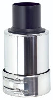 Ubbink topsectie diam 110-160mm PP120 (RGA)/inox (LTV)