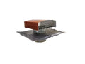 Ubbink stalen dakkap diam 160mm terracotta