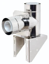 Ubbink stoel met bocht diam 110/160mm PP120 (RGA)/inox (LTV)