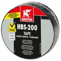 Griffon HBS-200 rouleau tape caoutchouc 7,5cm x 5m noir