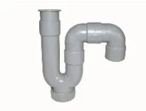 Nicoll PVC à coller siphon avec tubulure 32 x 32 mm - gris