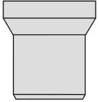 Nicoll QW manchon de raccordement wc (longueur 250 mm) 90 mm - blanc