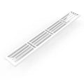 STELRAD Accord grille T11xL2400 Ral 9016 - blanc signalisation