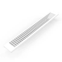 STELRAD Euro grille T11xL2800 Ral 9016 - blanc signalisation
