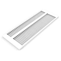 STELRAD Euro grille T33xL800 Ral 9016 - blanc signalisation