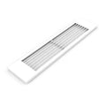 STELRAD Flatwire grille T22xL1100 Ral 9016 - Blanc signalisation