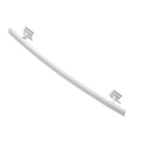 STELRAD  porte serviettes incurvé L500 Ral 9016 - blanc signalisation
