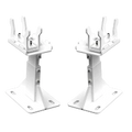 STELRAD  pieds sol brute (mince) T20-21 (set de 2 pieces) Ral 9016 - blanc signalisation