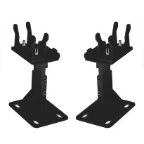 STELRAD  pieds sol fini T22-44 (set de 2 pieces) RAL 9005 - Zwart