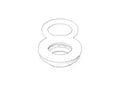 DORNBRACHT WSS Fixation pour inverseur Ø 45 mm, 3/4"
