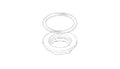 DORNBRACHT WSS Fixation pour inverseur M30 x 1,5