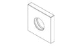 DORNBRACHT WSS Rosace 55 x 55 x 9 mm chromé