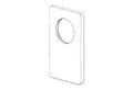 DORNBRACHT WSS Rosace pour douche(tte) 150 x 90 x 9,5 mm blanc mat