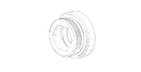 DORNBRACHT WSS Montage du capuchon de fixation Ø 19,5 x 9,5 mm chromé