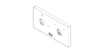 DORNBRACHT WSS Rosace 60 x 120 x 12,5 mm chromé
