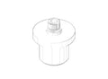 DORNBRACHT WSS Montage du capuchon de fixation Ø 26 x 28 mm chromé