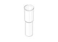 DORNBRACHT WSS Tube Ø 37,1 x 123,5 mm chromé