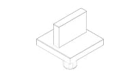 DORNBRACHT WSS Poignée 60 x 60 x 75 mm chromé