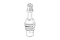 DORNBRACHT WSS Tête de commande fermant à droite 1/2"