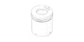DORNBRACHT WSS Aérateur de tube Ø 14,85 x 16 mm