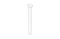 DORNBRACHT WSS Fixation pour inverseur M6 x80 mm