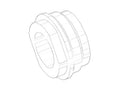 DORNBRACHT WSS Fixation pour inverseur M24 x 1,5 mm