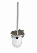 Geesa Standard set de brosse chromé brosse avec insert en verre satiné