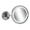 GEESA Mirror Cosmetic LED miroir à barbe, un bras orientable, 3x grossisant, ø 215 mm