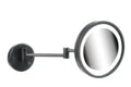 Geesa Mirror miroir de rasage 215 mm - 2 bras, éclairage LED, 3x agrandissant - noir
