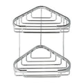 Geesa Basket panier en coin douche 175 - 175 o 270  chromé double modèle medium