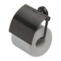 GEESA Nemox wc rolhouder met klep brushed black