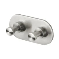 GEESA Nemox Steel Porte-peignoir/crochet, double RVS