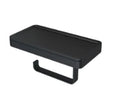 Geesa Frame porte-rouleau avec tablette noir / noir