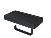 Geesa Frame porte-rouleau avec tablette noir / noir