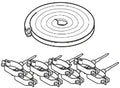 Bulex Tube double et cuivre pré-isolé (Ø 8/10 mm) avec câble sonde (2x0,5mm²) - longueur = 20 M.