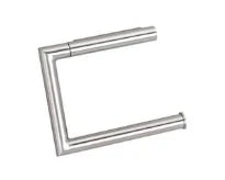 Hewi 162 porte-rouleau mat brossé simple
