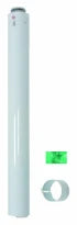 Bulex RGA concentrique PP/acier allonge (longueur 1000mm) 60/100 mm