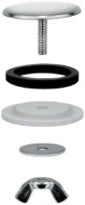Blanco bouchon 48 mm inox