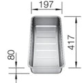 PANIER AMOVIBLE BLANCO inox pour cuves à sous-monter (KSM)
